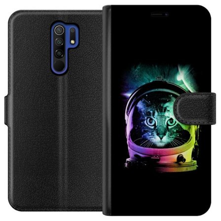 Yhteensopiva Lompakkokotelo Xiaomi Xiaomi Redmi 9 Avaruus Kissat