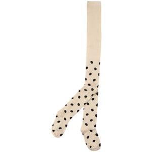 A Monday in Copenhagen Buttercream Tippie Dotted Tights 33-36 (8-10 Years) - Underwear - 33-36 (8-10 Years) - Cream