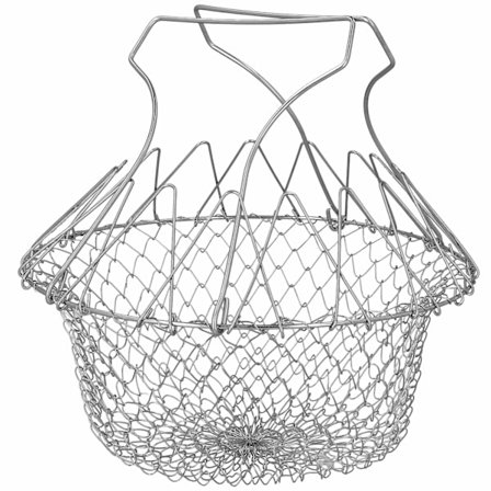 Laajennettava Friteerauskori Ruostumattomasta Teräksestä - 23 cm