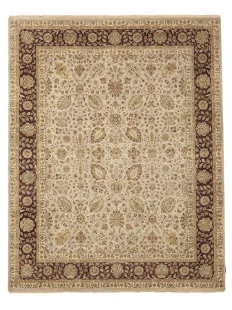 Sarough American Vloerkleed Oosters Bruin/Oranje (Wol, India)