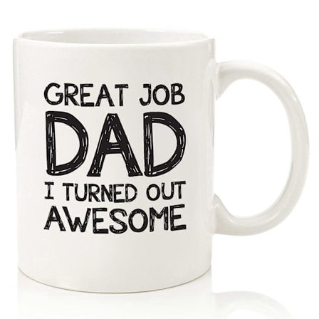 Fantastisk Job Far Kaffekrus - Sjov Keramisk Gag Gave til Far, Mænd - Unik Fødselsdagsgave fra Børn, Søn, Datter