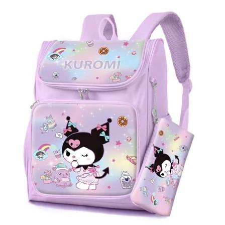 Ny Sanrio serie tegneserie studerende rygsæk Kitty Kuromi anime elev Brevpapir stor skole skuldertaske med etui 30*4*38cm - Perfet 1 30*14*38cm