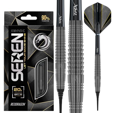 Red Dragon Darts Seren 4 Onyx Soft Tip Darts