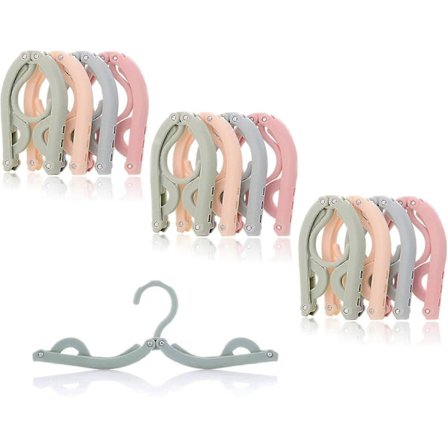 Bærbare sammenleggbare kleshengere, plassbesparende multikleshenger for smart oppbevaring, plastkleshengere, barnekleshenger, kan brukes utendørs, på 