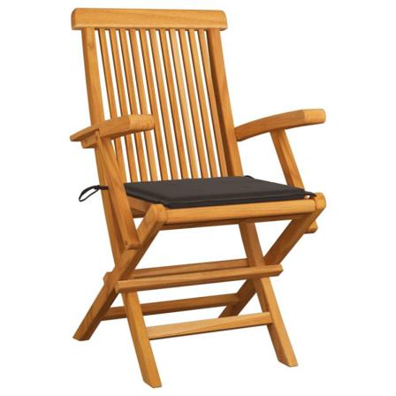 Vidaxl Trädgårdsstolar Med Taupe Dynor 8 St Massiv Teak Taupe