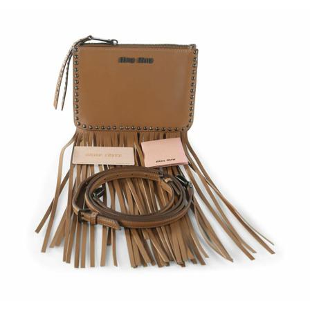 Miu Miu Pre-owned, Pre-owned Shoulder Bags Bruin, Dames, Maat:ONE Size