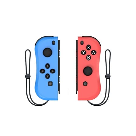 Original joystick switch joy con trådløs spilcontroller venstre og højre bluetooth spise kylling artefakt håndtag (rød og blå, et par)
