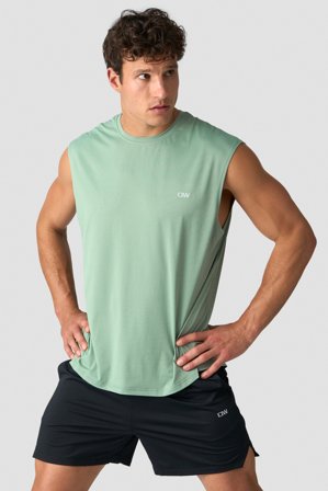 ICANIWILL - Stride Sleeveless T-shirt M Light Moss - Herren - ICIW
