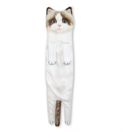 IC Kat Sjove Håndklæder til Badeværelse Køkken - Vaskeklude Face Ragdoll Kat[HK]