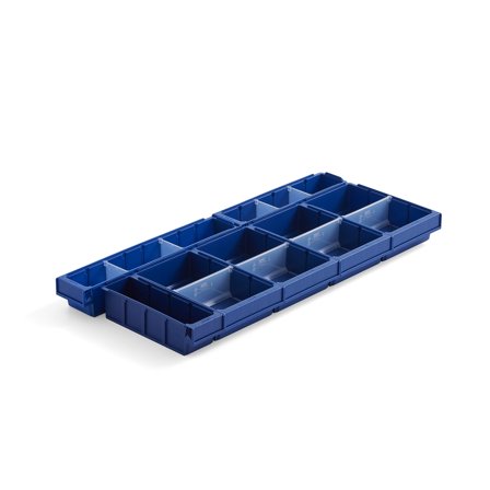 Schubladeneinsatz für Schublade MIX, passend für offene Endrahmen, T 400 mm