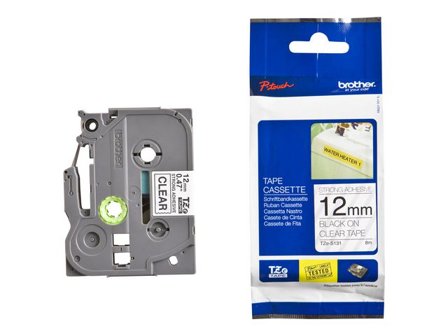 Brother Tape TZES131 12mm svart på klar - Lyreco - Kontorsmaskiner - Märkmaskiner och tape - Tape - Brother TZ
