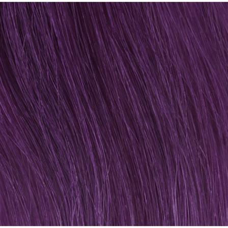 Premium Single Drawn Äkta Hår Microringar #purple 50cm