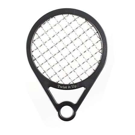 Twist Up Comb Bond Svart Skapar Lockar och Twists för Svarta Män Tennisracket Design (FMY)
