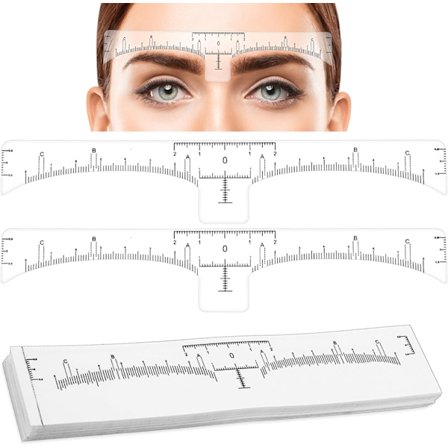 50 st Eyebrow-mallar - Engångsbryn-mallar, Microblading Eyebrow-mall, Brynmätverktyg, Eyebrow M