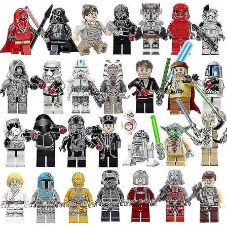 29stk Star Wars Byggeklosser Minifigur Luke Darth Vader Jedi Master Yoda Leker Db