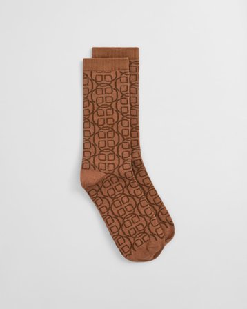 GANT Damen Monogram Socken (39-41) Braun