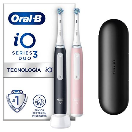 Oral-B iO Series 3 Duo Matt Black/ Blush Pink