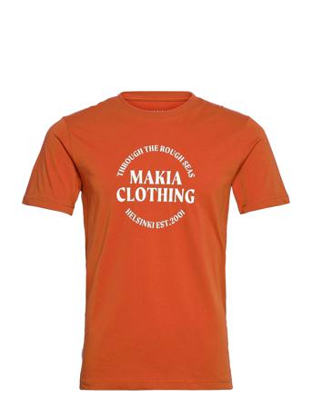 Reckon T-Shirt T-shirts Short-sleeved Orange Makia