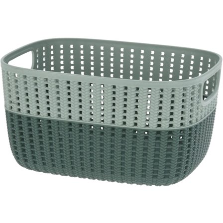 Korg Förvaring Beige Rosa Grå Grön Plast 22x28 cm