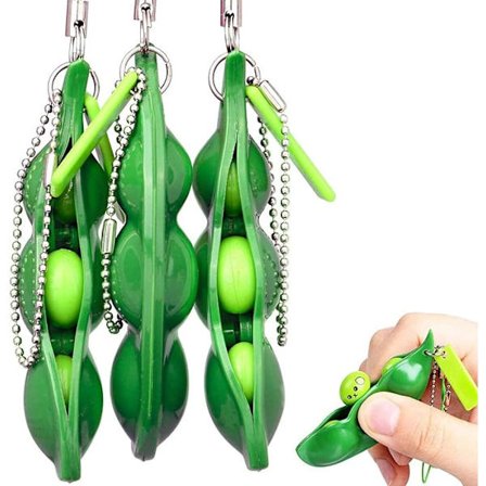 10 nøglering ærte legetøj tryk pop-up sjovt sjovt dekompression coo