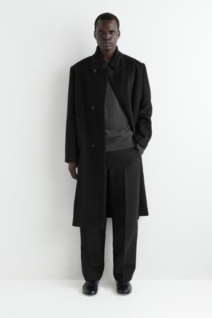 COS Men's Cashmere Crew-Neck Jumper in Grey