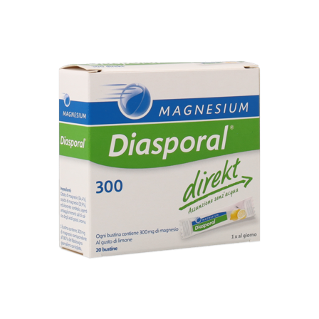 Magnesium Diasporal Limone 20 Bustine Polvere Orosolubile