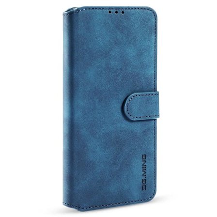Dgming Retro Wallet Case til Samsung Galaxy A03s - Blå