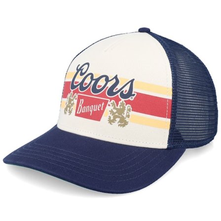 American Needle - White trucker Gorra - Miller Coors Sinclair Navy/Ivory Trucker @ Hatstore
