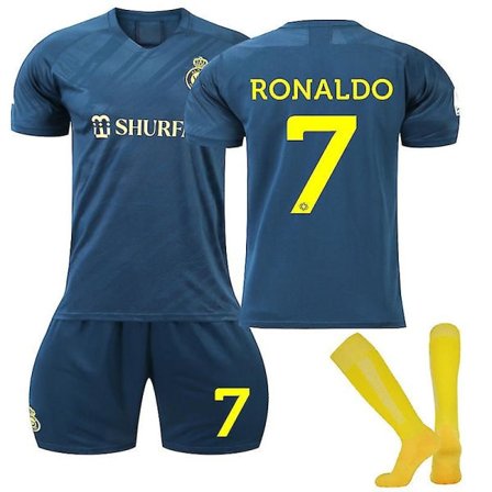 IC 23-24 Al Nassr Ronaldo #7 Bortetrøye, Cristiano Ronaldo Trøye Borte CNMR Kids 16