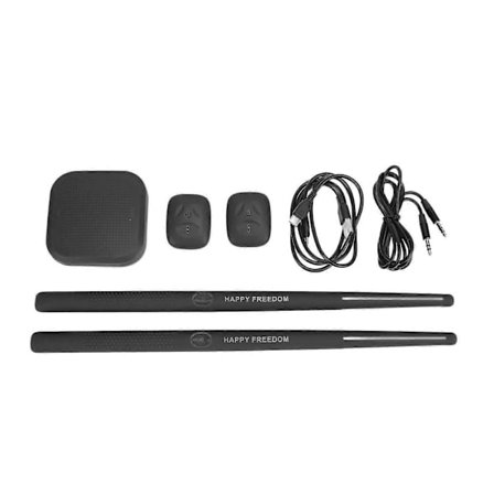 Elektrisk Luft Trommesæt 3D Bevægelsessensor Bærbart Elektronisk Virtuelt Trommesæt med Trommestikker til Voksne