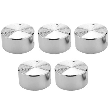 5-pack Gasknappar i rostfritt stål 6 mm, Ersättningskontroll för ugn och spis för hällbrytare