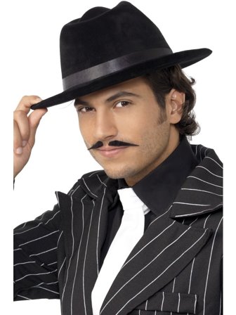 Gangsterhatt Med Svart Band