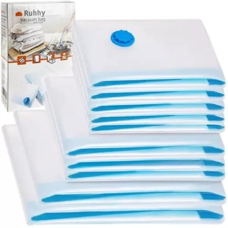 Vacuum Storage Bags in Various Sizes - 10 pcs