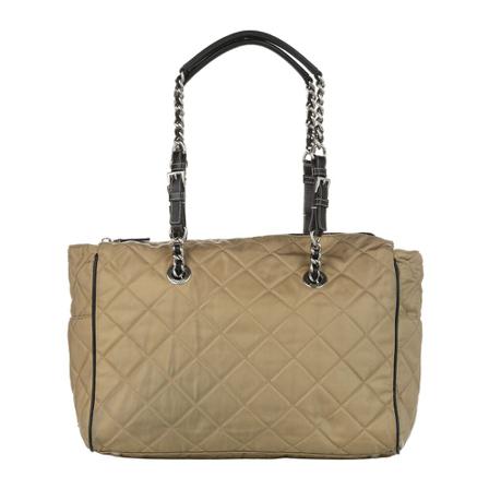 Prada Vintage, Pre-owned impuntu tote bag fabric Bruin, Dames, Maat:ONE Size