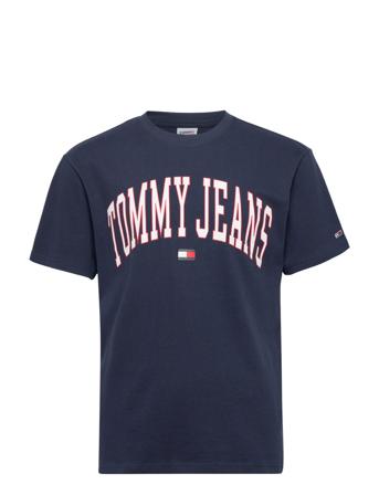 Tjm Classic Collegiate Tee T-shirts Short-sleeved Navy Tommy Jeans