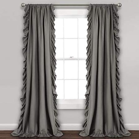 1/2 St Ruffelgardin Fönsterdraperier Panel Heminredning