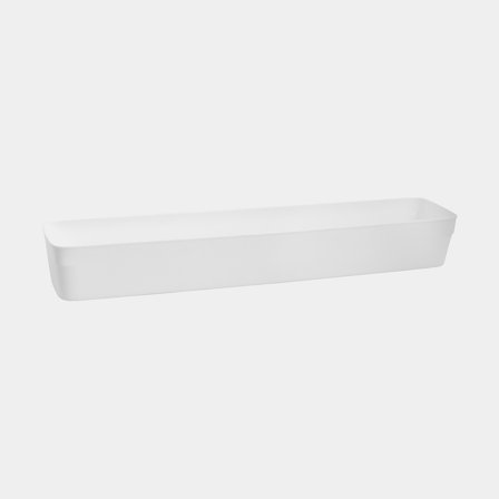Small storage container Nordiska Plast Store It Flexible, white, 296 x 74 x 50 mm