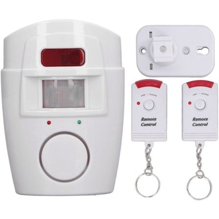 Trådløs udendørs bevægelsesdetektor alarm med fjernbetjening, lyd, lys, lydløs tilstand - Kompatibel med hjemme- og landbrugssikkerhed