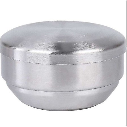 304 Koreansk Rustfrit Stål Dobbelt Ris Skål Med Låg Suppe Skål