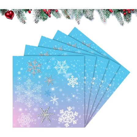 100 kpl jouluservettejä, joulujuhlien paperiservettejä, jouluservetti, kertakäyttöiset paperiset joulujuhlien servetit