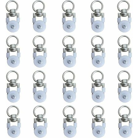 20 kpl verhoradan rullaa, kisko rullat, verhotanko rullat liukuu