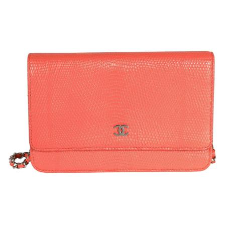 Chanel Vintage Wallets ; Cardholders Orange, Dame Vintage Accessories, Størrelse: ONE Size