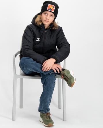 Hummel hmlGO QUILTED HOOD JACKET KIDS Schwarz Jacken Jungen - Kidsbrandstore