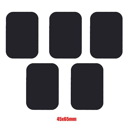 5 stk. Universal Metal Disk Plade Til Magnetisk Telefonholder Sort Jernplade Disk Klistermærke Biltelefon Magnet Stand Biltilbehør| |