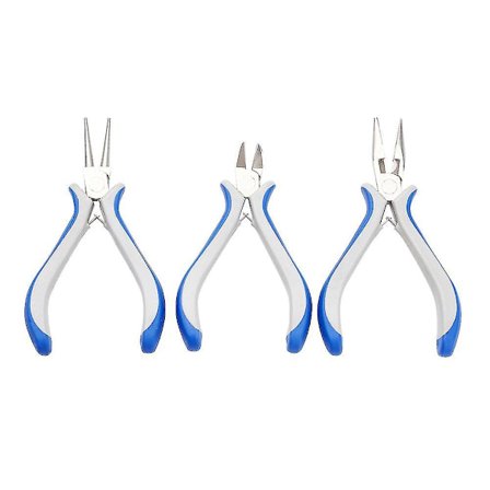 Set Of 3 Diy Jewelry Pliers Tools, Plier Sets, Round Nose-side Cutting