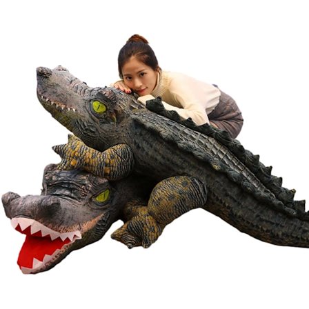 Kæmpe Krokodille Plys Pude Gigant Krokodille Plys Krops Pude