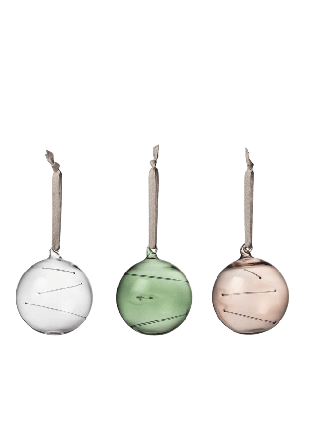 Iittala Solboll 80mm 3st Dekoration Grön 3-set