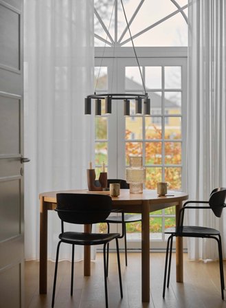 Vico lysekrone Ø54 - sort