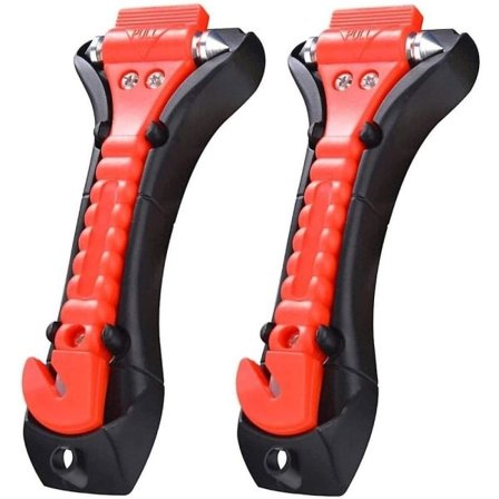 2-pack bil säkerhetshammare, bil nödutrymningsverktyg med säte B