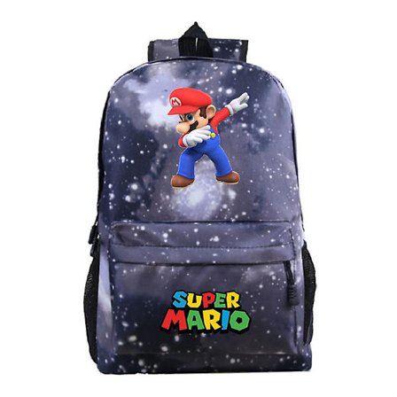 Super Mario Ryggsäck Anime Cartoon Game Bag